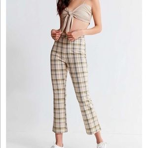 NWOT UO Leila Plaid Kick Flair Pant